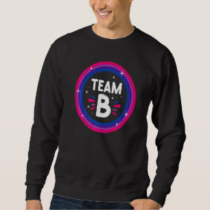 Bisexual Bi Pride Flag Team B  1 Sweatshirt