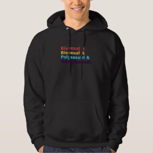 Bisexual & Bisexual & Polysexual & Omnisexual LGBT Hoodie