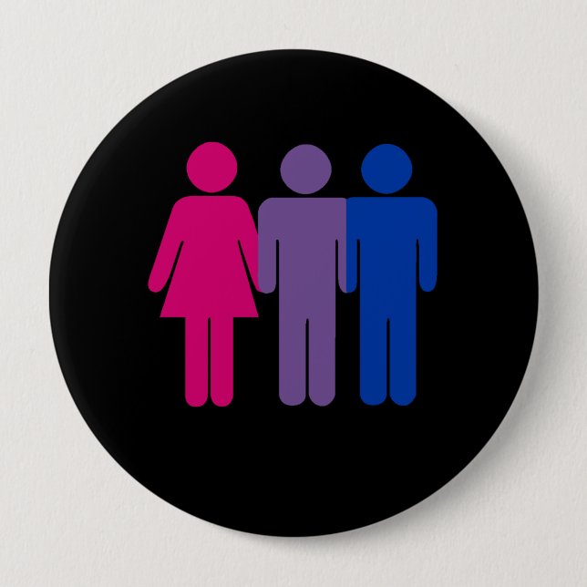 Bisexual Boy 10 Cm Round Badge (Front)