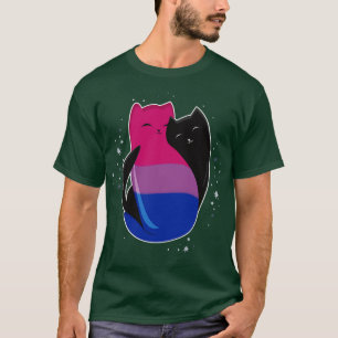 Bisexual Cat LGBT Pride Flag T-Shirt