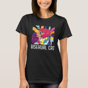 Bisexual Cat Owner Rainbow Pride Bisexuality LGBTQ T-Shirt