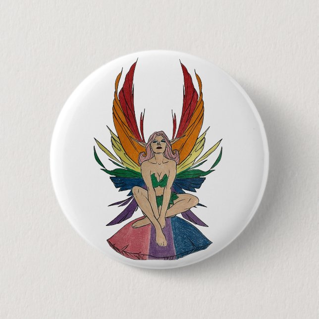Bisexual Faerie Button (Front)