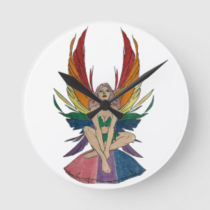 Bisexual Faerie Wall Clock