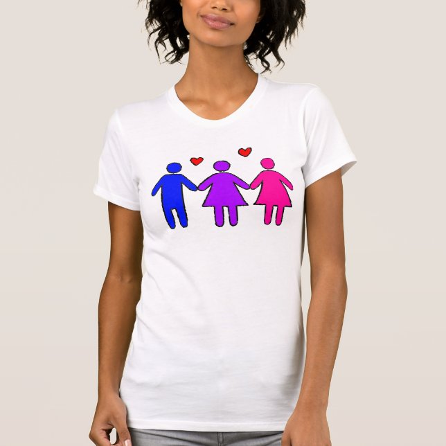 Bisexual Female Pride T-Shirt (Front)