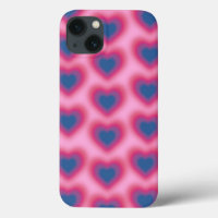 Bisexual flag colour on a blurred heart Case-Mate 