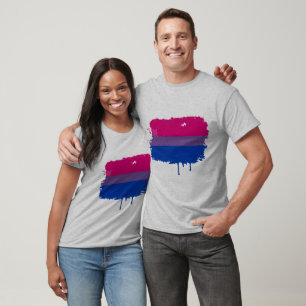 BISEXUAL FLAG DRIPPING T-Shirt