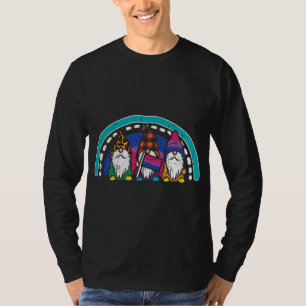 Bisexual Flag Gnomes Bi Pride Month LGBTQ Ally LGB T-Shirt