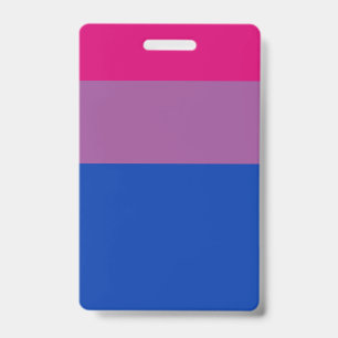 bisexual flag ID badge