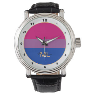 Bisexual Flag & Pride community / monogrammed flag Watch