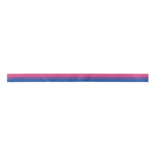 Bisexual Flag Ribbon Satin Ribbon