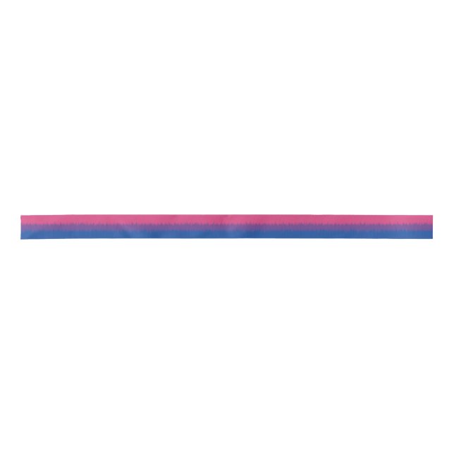 Bisexual Flag Ribbon Satin Ribbon (Front)