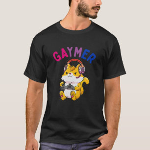 Bisexual Gaymer Geek Pride LGBT Video Game Lovers T-Shirt