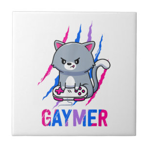 Bisexual Gaymer Geek Pride LGBT Video Game Lovers Tile