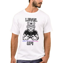Bisexual Gaymer Tiger Level Up Shirt
