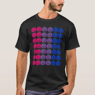Bisexual Halloween Pumpkin Lgbtq For Gay Bi Hallo T-Shirt