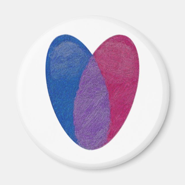 Bisexual Heart Magnet (Front)