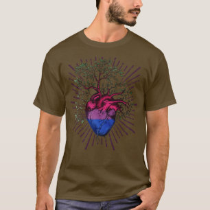 Bisexual Heart Tree of Life T-Shirt