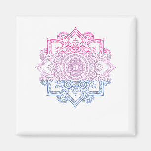 Bisexual LGBT Mandala Bi Pride Bisexuality LGBT Su Magnet