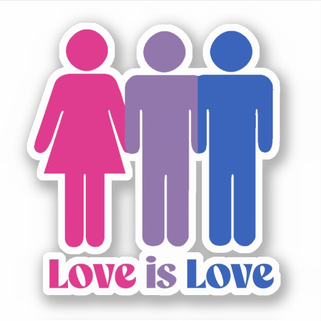 Bisexual Love is Love Male (Front)