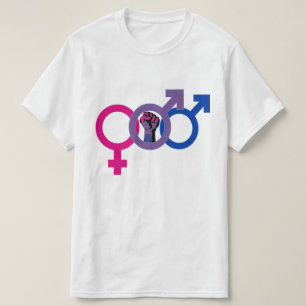 Bisexual Man Power LGBTQ+  T-Shirt