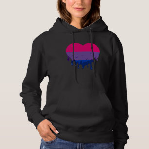 Bisexual Melt Heart LGBTQ Bisexual Flag Bisexualit Hoodie