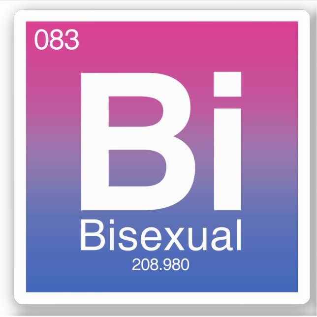 Bisexual Periodic Table Element (Front)