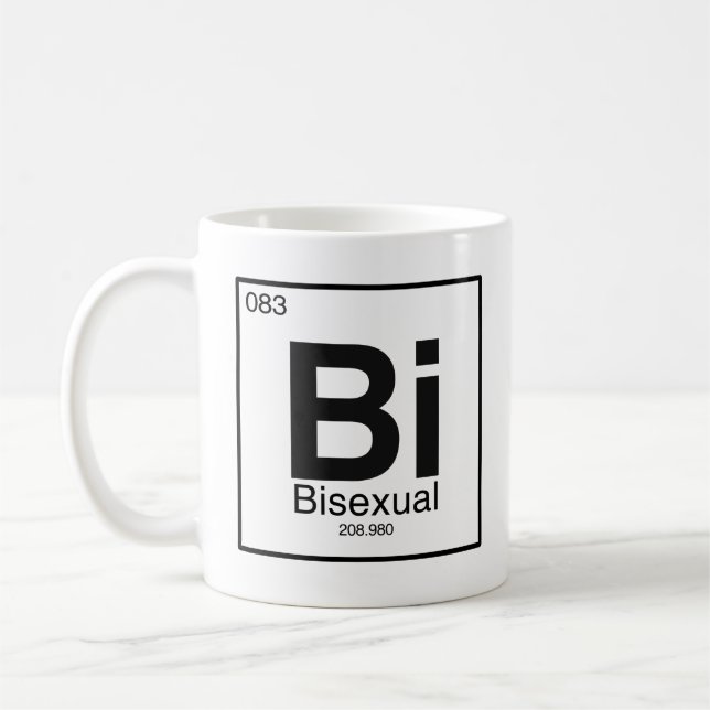 Bisexual Periodic Table Element Coffee Mug (Left)
