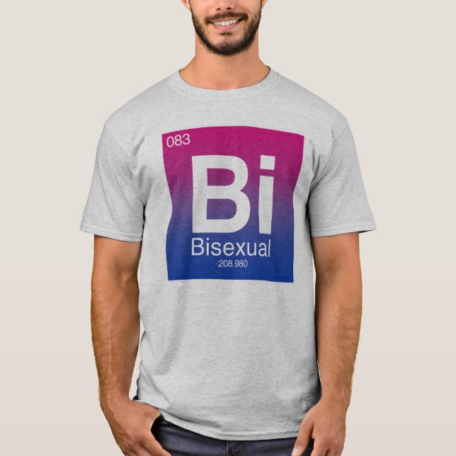 Bisexual Periodic Table Element T-Shirt (Front)