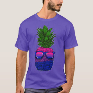 Bisexual Pineapple Sunglasses LGBT-Q Subtle Bi Pri T-Shirt