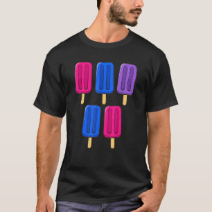 Bisexual Popsicles 4th Of July Bisex Bi Subtle Pri T-Shirt