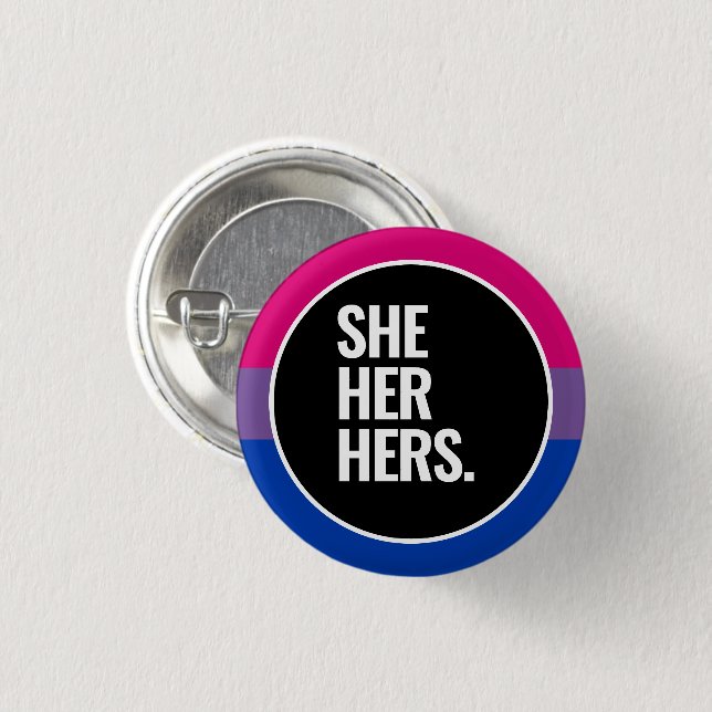 Bisexual Pride 3 Cm Round Badge (Front & Back)
