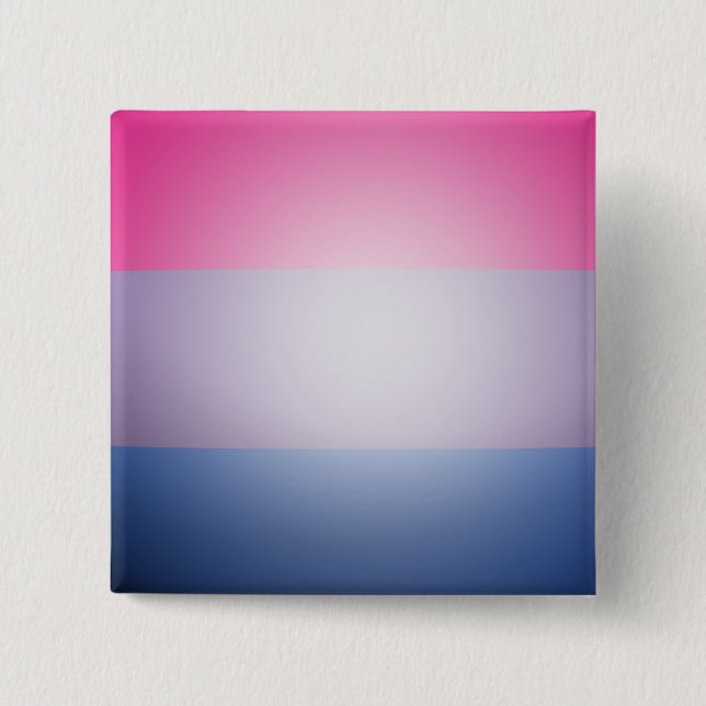 BISEXUAL PRIDE 3D COLORS -.png 15 Cm Square Badge (Front)