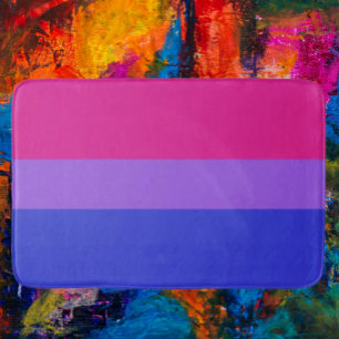 Bisexual Pride Bath Mat: Vibrant Support Mat