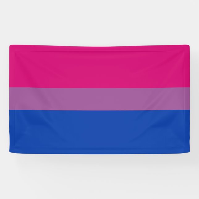 Bisexual Pride (Bi Flag) Banner (Horizontal)