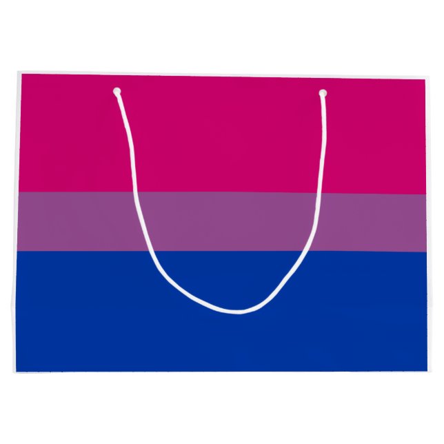 Bisexual Pride (Bi Flag) Large Gift Bag (Back)