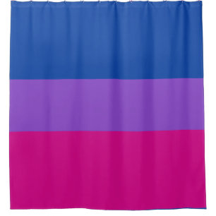 Bisexual Pride, Bold Stripes, LGBTQ PRIDE Shower Curtain