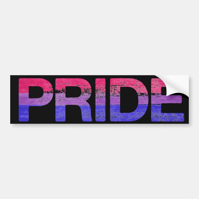 Bisexual Pride Bumper Sticker (Front)