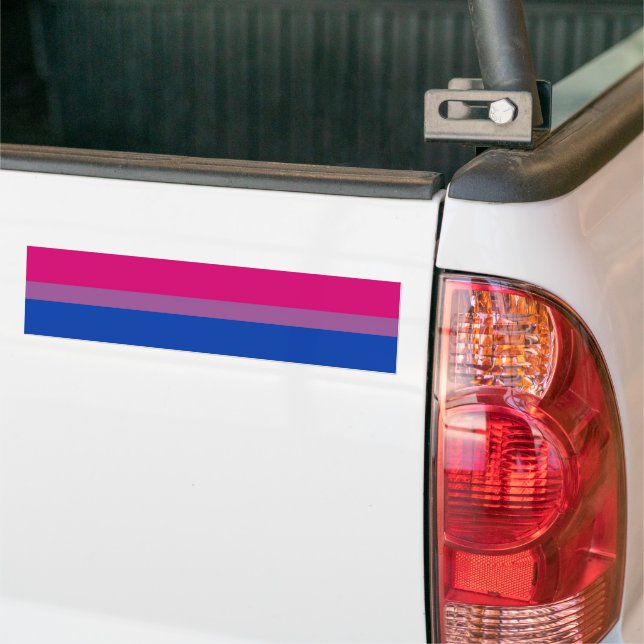 Bisexual Pride! Bumper Sticker (On Truck)