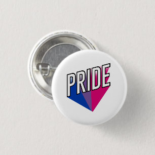 Bisexual Pride Burst 3 Cm Round Badge