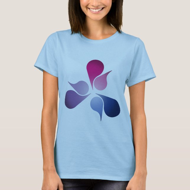 BISEXUAL PRIDE BURST -.png T-Shirt (Front)
