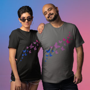 Bisexual Pride Butterfly Trail T-Shirt