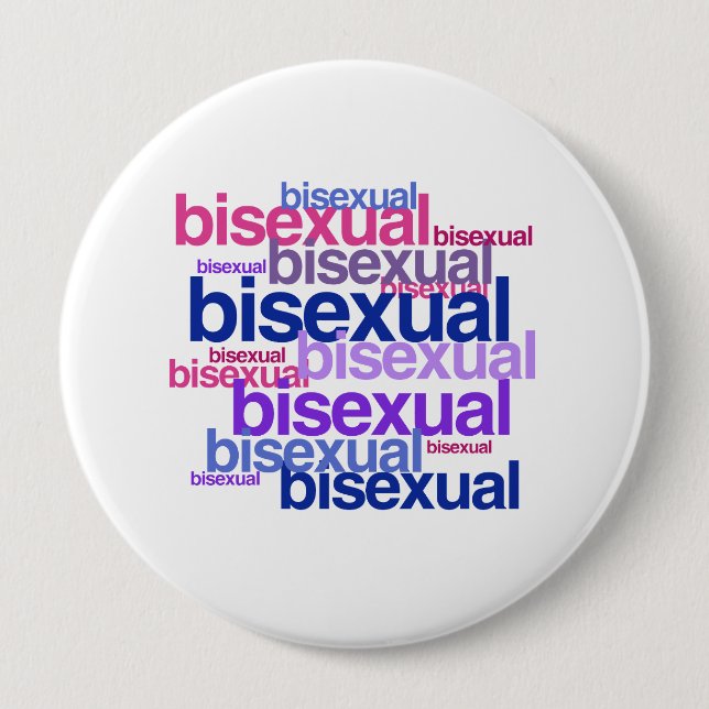 BISEXUAL PRIDE CLUSTER -.png 10 Cm Round Badge (Front)