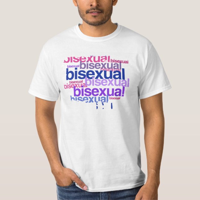 BISEXUAL PRIDE CLUSTER T-Shirt (Front)