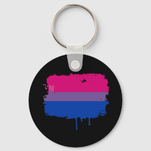 Bisexual Pride Colours Key Ring