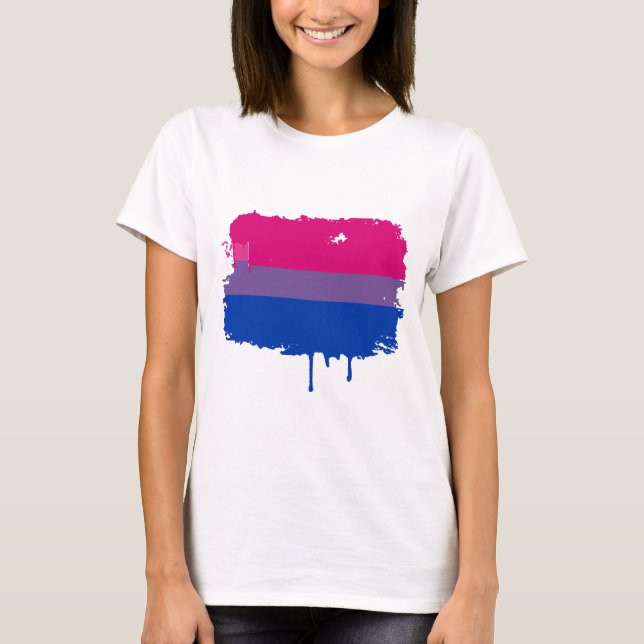 Bisexual Pride Colours T-Shirt (Front)