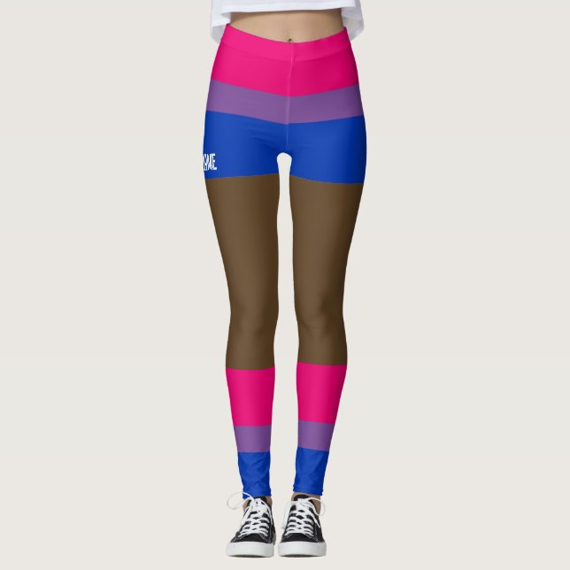 Bisexual Pride Faux Shorts & Legs  Leggings (Front)