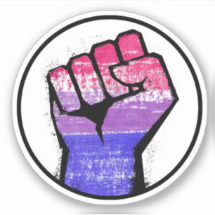 Bisexual Pride Fist Circle