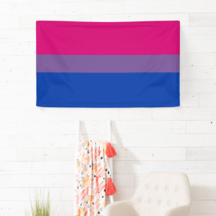 Bisexual Pride Flag Banner