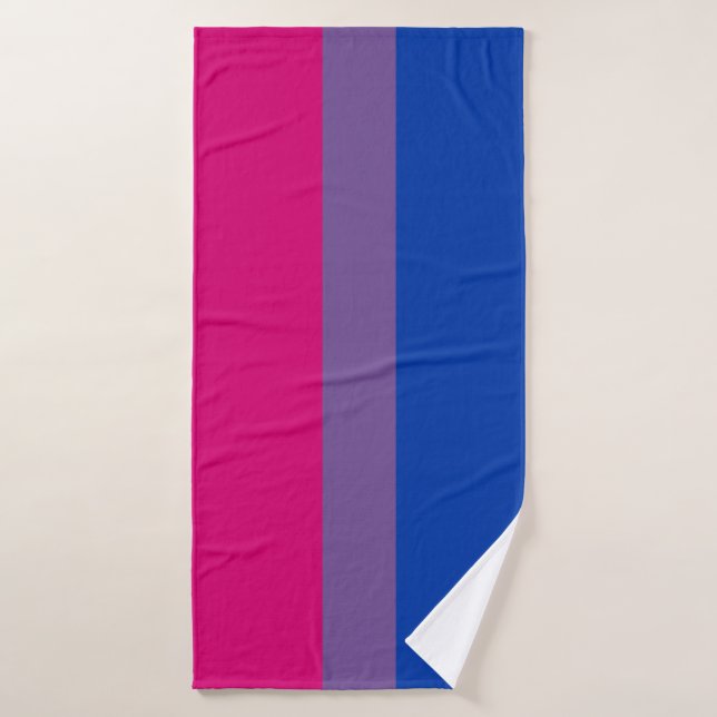 Bisexual Pride Flag Bath Towel (Bath Towel)
