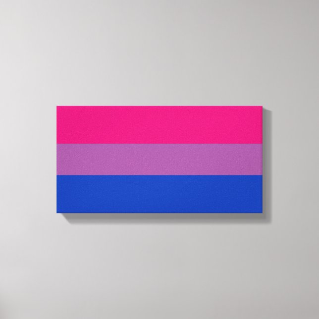Bisexual Pride Flag Canvas Print (Front)